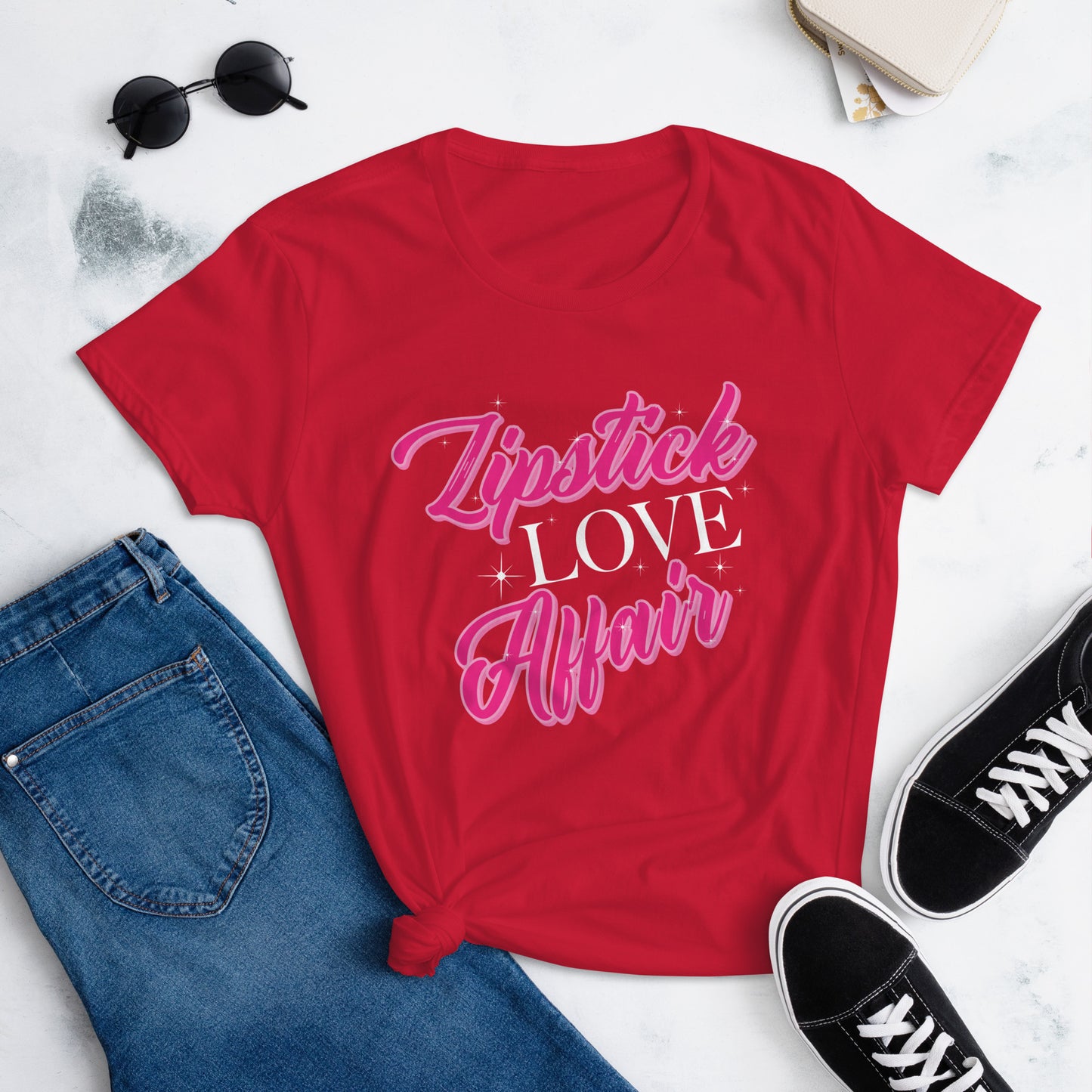 Lipstick Love Affair Women's short sleeve t-shirt